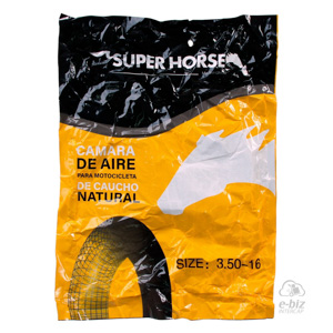 CAMARA SUPER HORSE 3.50-16 TR4 CAUCHO NATURAL