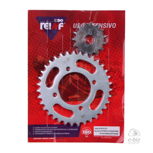 KIT REINF C23 CORONA/PIÑON 35/15-428 YAMAHA CRYPTON NEW