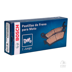 PASTILLA FRENO BOSCH DEL. HONDA CB 250 TWISTER/CB 600F/CB 1000R (S/MET.)