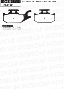 O-413 PASTILLA FRENO ORA SUZUKI LT-A 450 / 700